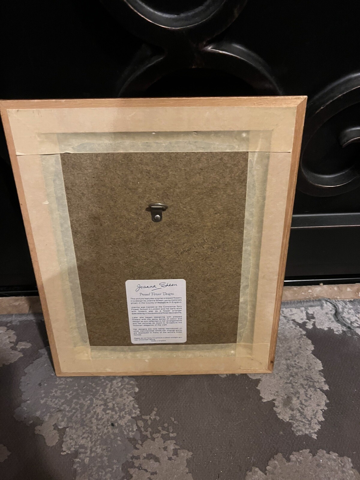 Joanna Sheer Pressed Flower Design Art Piece