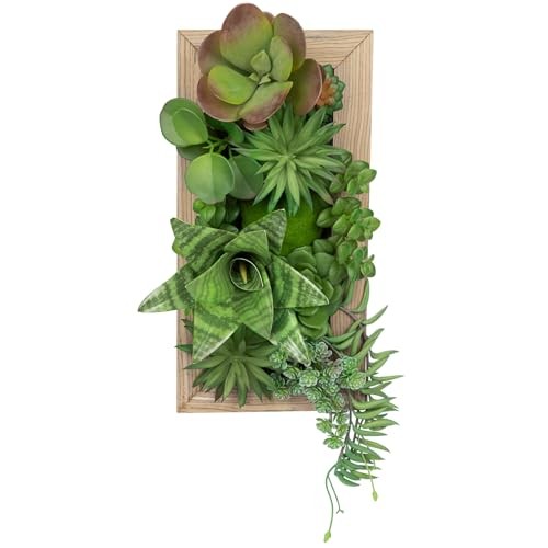 Succulents Wall Decor Hanging Artificial Plants Fake Snake Plants 15.7 inch #1