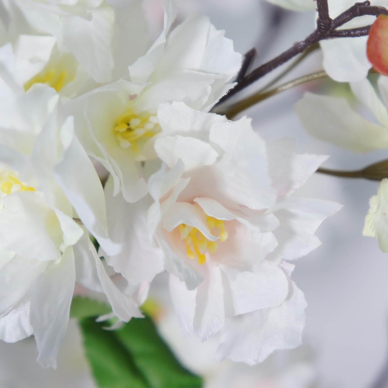 5FT Realistic White Cherry Blossom Tree in Pot – Indoor Decor for Garden, Office