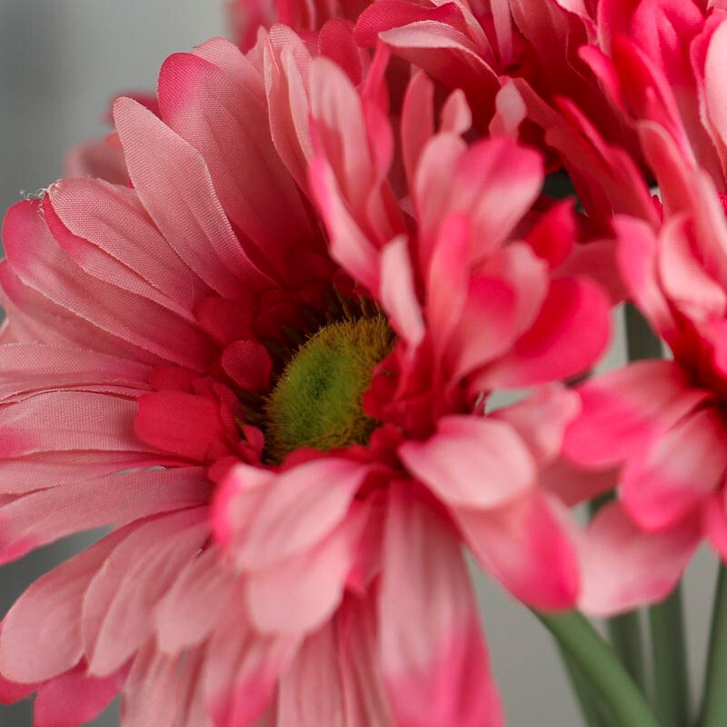 Set of 2 Pink Artificial Gerbera Daisy 11-1/4″ Floral Bundles
