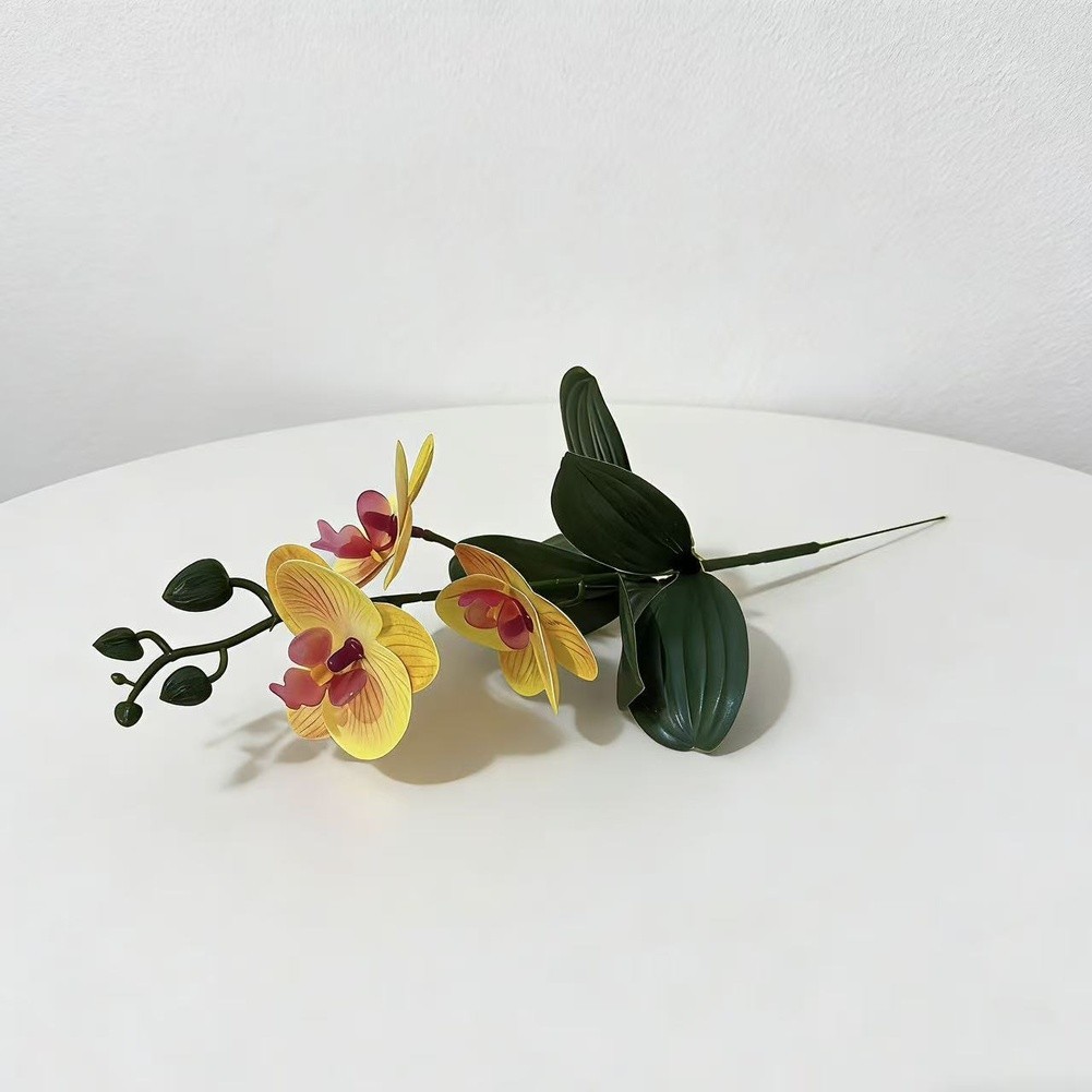 3D Orchid Bouquet Pressed Molded Texture Plastic Construction Table Centerpiece