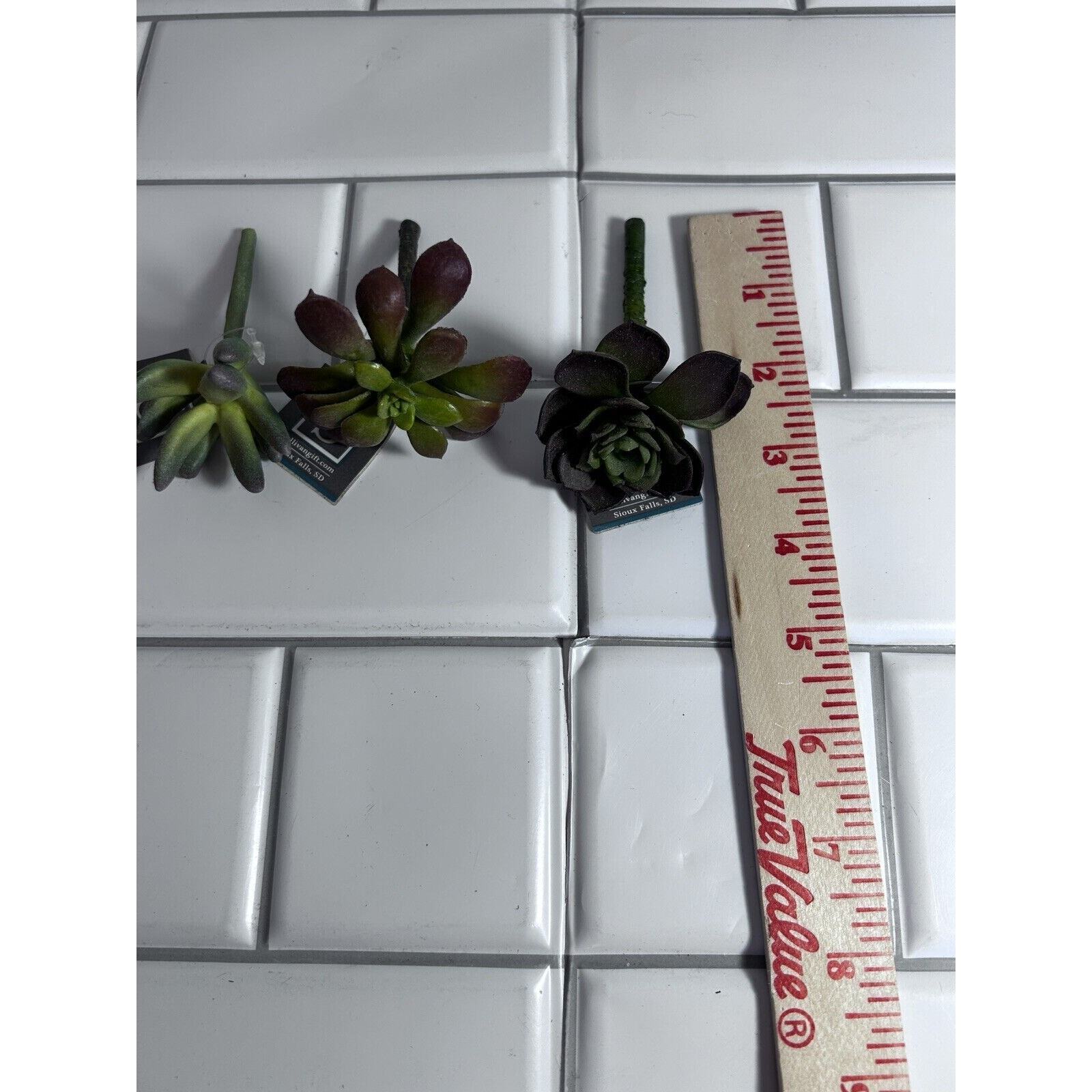 6 Various Artificial Succulents Faux Succulent Plants Home Garden Decor