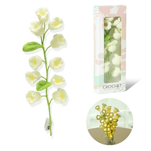 Lily of The Valley Lamp Crochet Flowers Bouquet Cute Night Light for 1pc