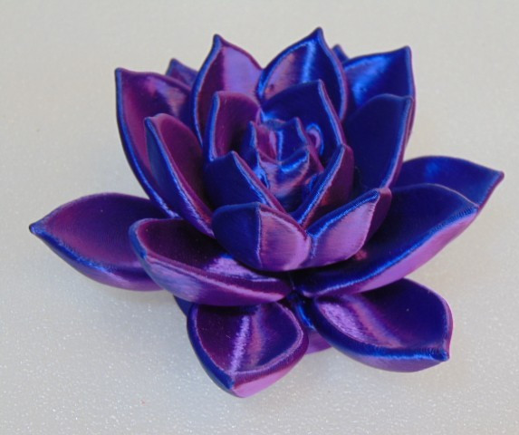 Rose Figure Flower Purple 3D Printed 4.5″ Desk Office Rare Find Desk Paperweight