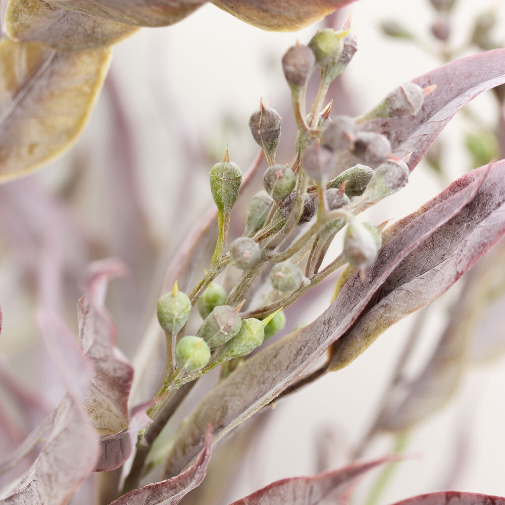 Artificial Dusty Purple Seeded Eucalyptus 14″ Indoor / Outdoor Bush