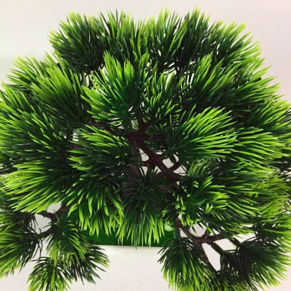 Fake Plant Pine Bonsai 21 25cm Artificial Decorative Tree with Color Mix
