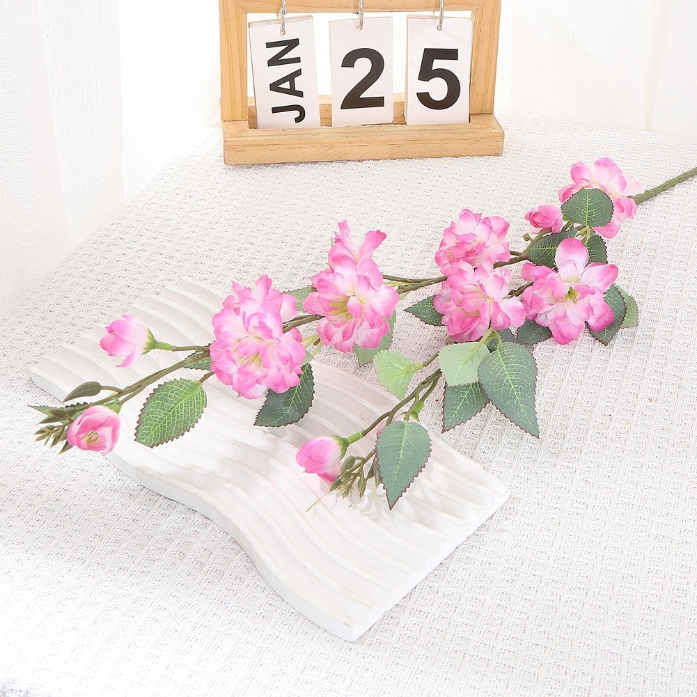 Artificial Camellia Flower 27.56in for Wedding Table Decor Outdoor Use