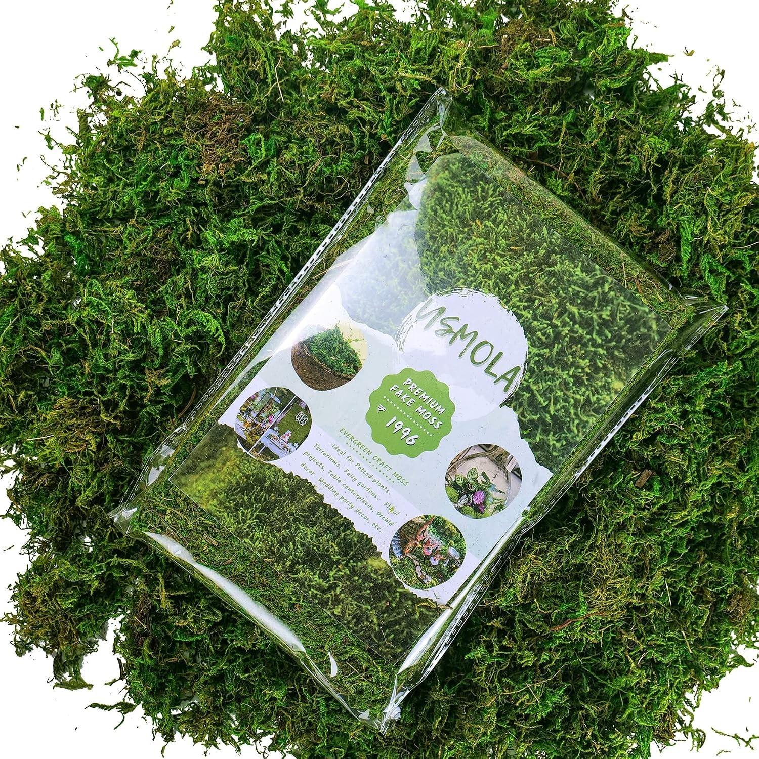 Artificial Moss, 16OZ Fake Moss for Crafts Table Centerpieces Fairy Garden We…
