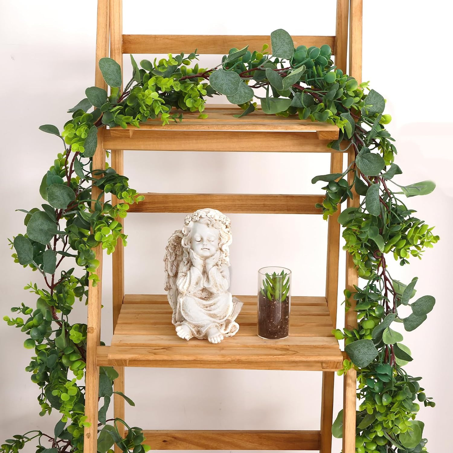 4Pcs 26.4Ft Artificial Eucalyptus Garland Greenery Garland Fake Eucalyptus Leave