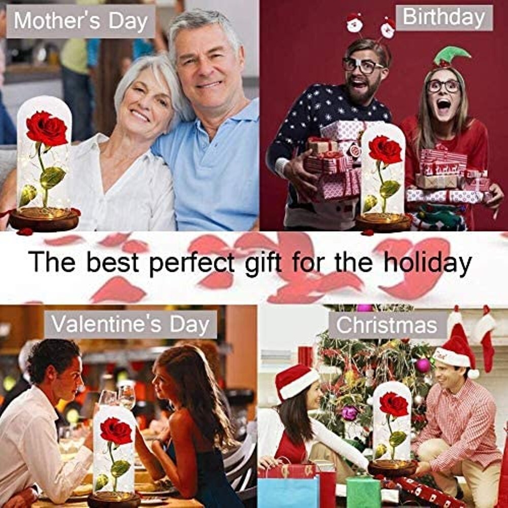 Rose Forever Light Enchanted Galaxy LED Rose Valentine’s Day Eternal LED Rose