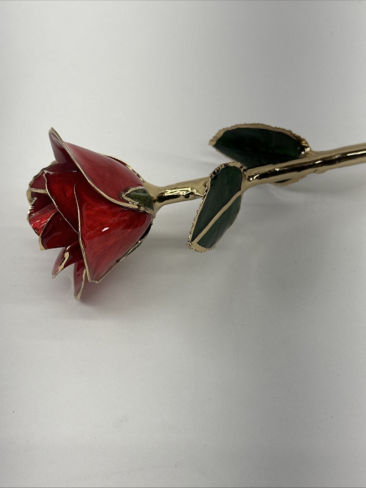24k Gold Accent Roses Steven Singer Red & Gold & Golden Blooming Rose