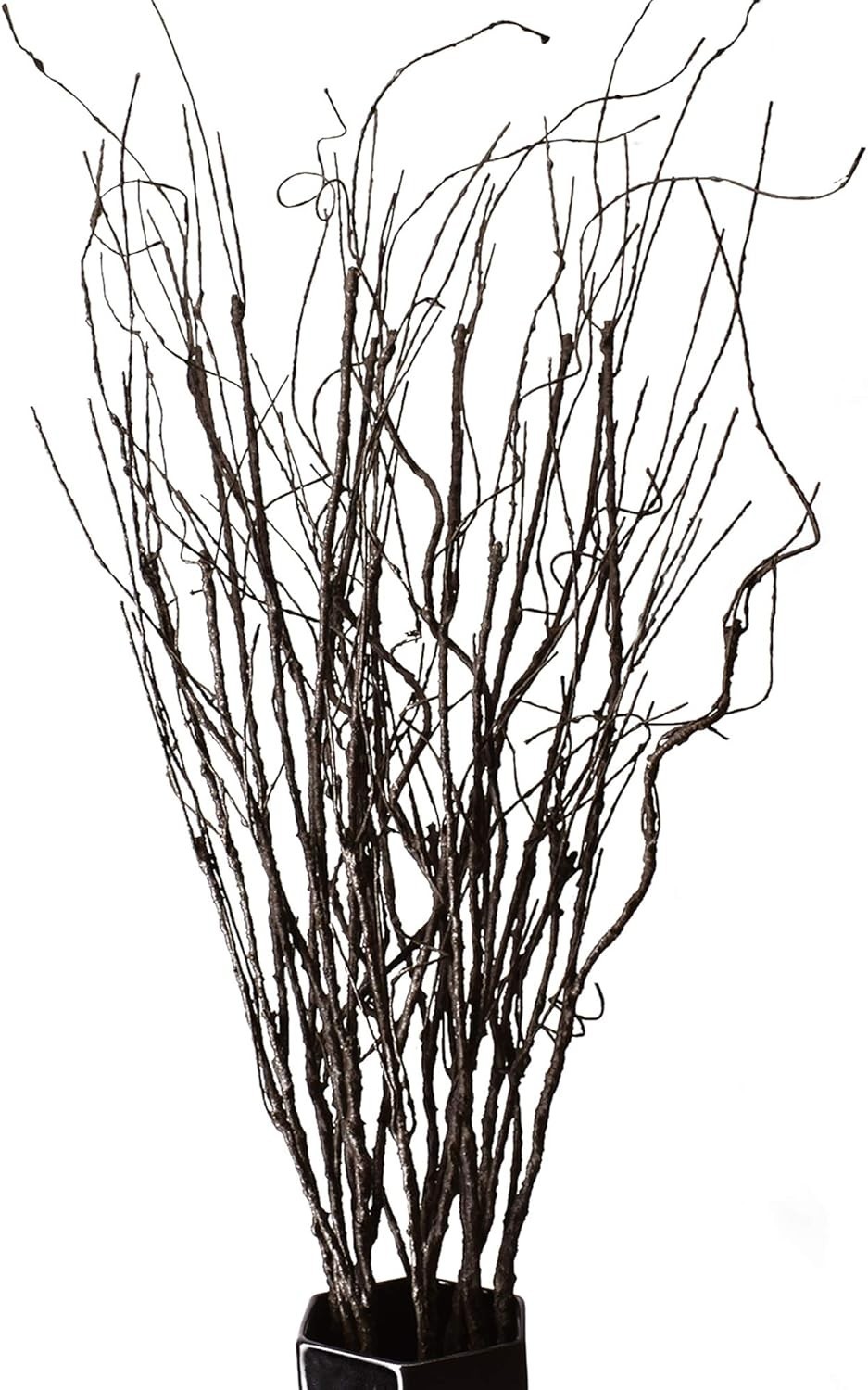 10PCS Lifelike Curly Willow Branches Decorative Dried Artificial Twigs, 30.7 …