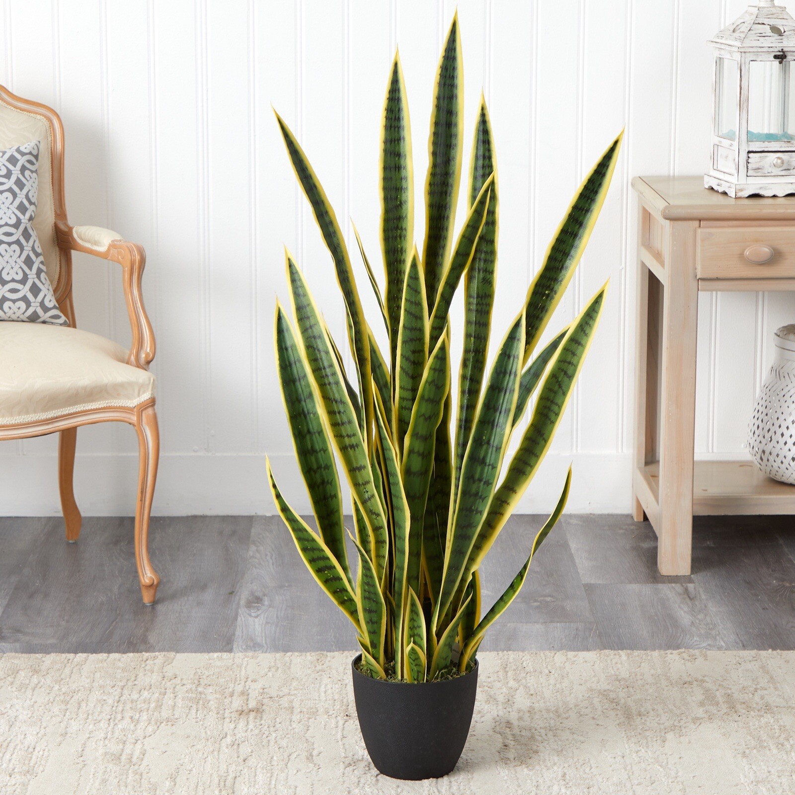 4’ Sansevieria Snake Artificial Plant UV (Indoor/Outdoor) Decor. Retail $204