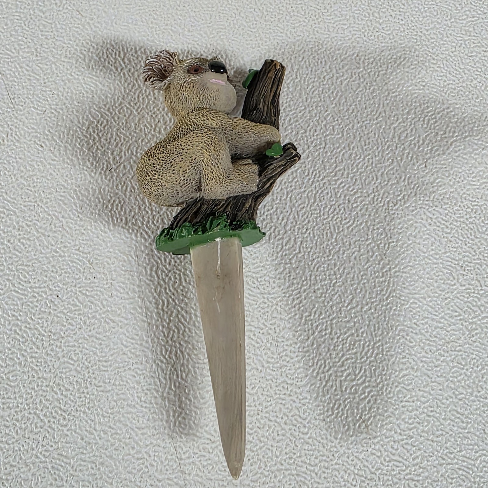 Koala Climbing Tree Plant Pick Flower Pot Decor Indoor Outdoor Figure Wide Post