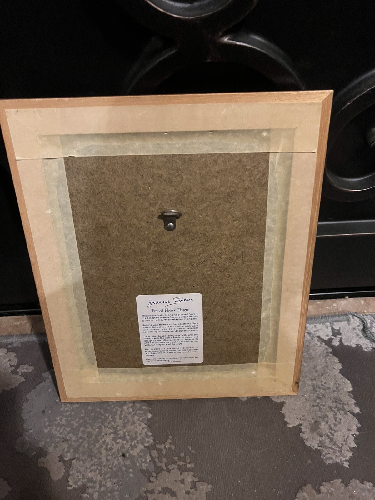 Joanna Sheer Pressed Flower Design Art Piece