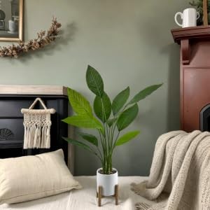 Bird of Paradise Artificial Plant Fake Tree Fake Banana Leaf Plant Tropical Palm