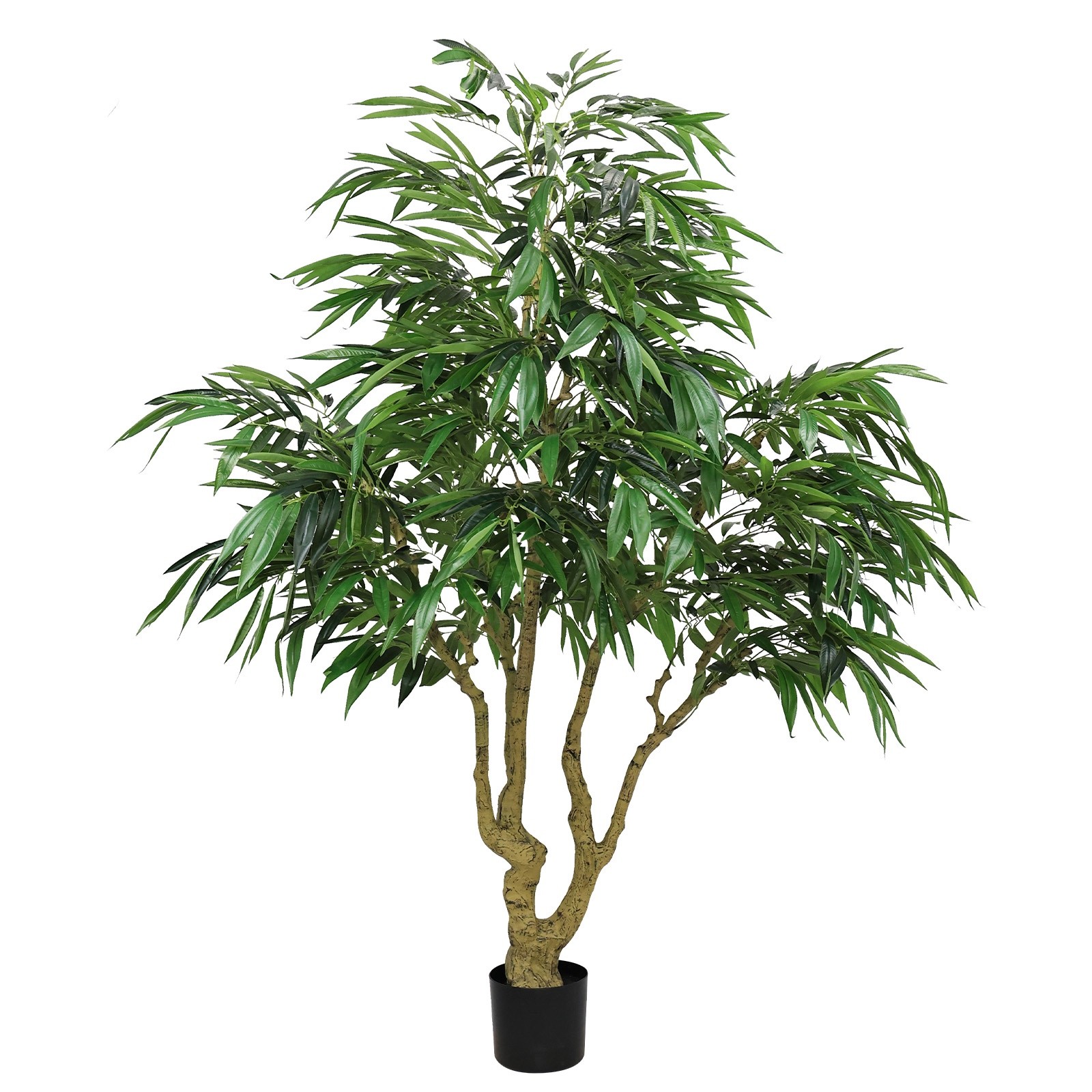 7’ Willow Artificial Tree With Natural Trunk Home Decor