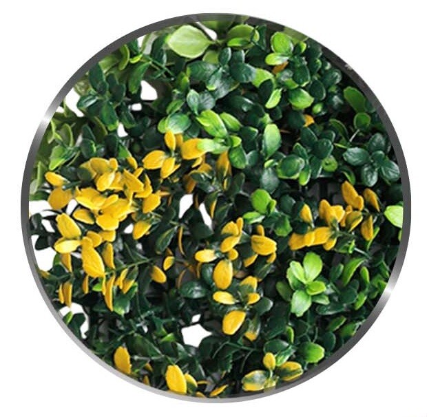 TANG 20″x20″ Interlock Mix Plants Artificial Greenery Wall D??cor Panel Type 8
