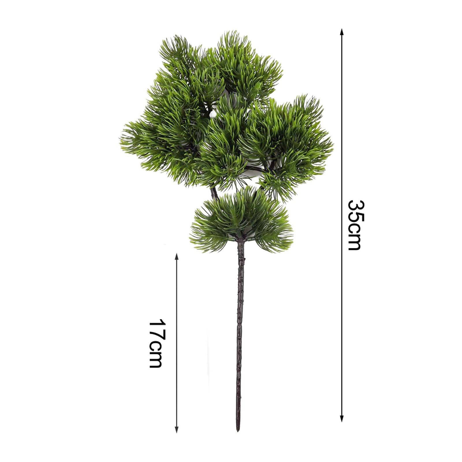 6 Pack 35cm Fake Pine Branches for Indoor and Outdoor Event Decoration