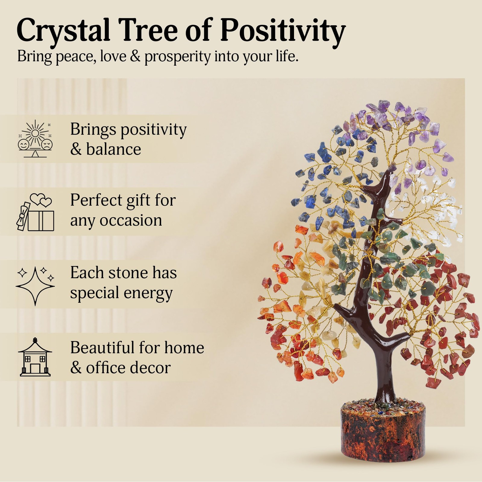 YATSKIA 7 Chakra Tree of Life Chkra Crystal Tree | Birthday Gifts for Women …