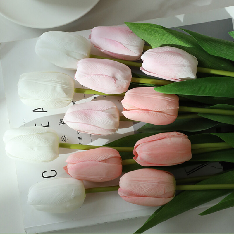 6/12pcs Tulip Artificial Flowers DIY False flowers Ornaments Flower Arrangement
