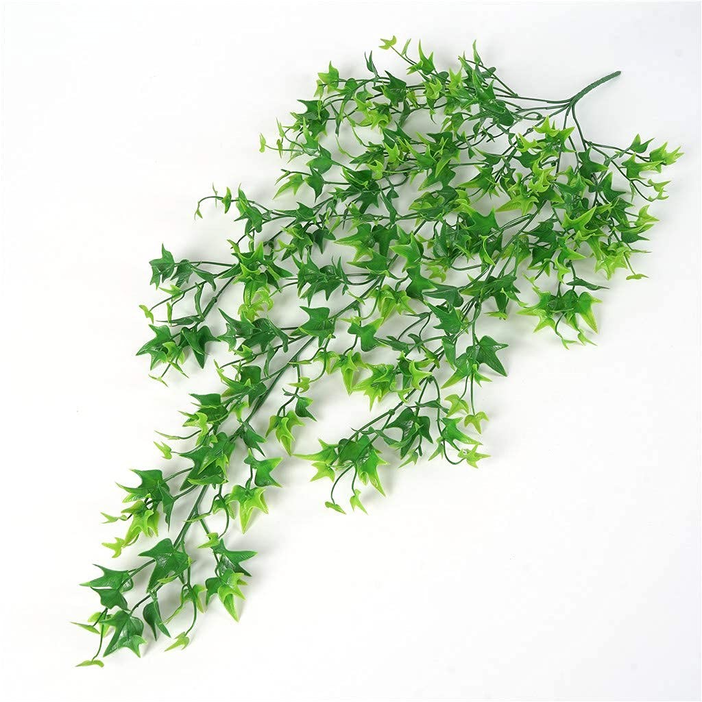 Fake Hanging Plants Decoration, Artificial Vine Ivy Sweet Potato Leaves Plast…
