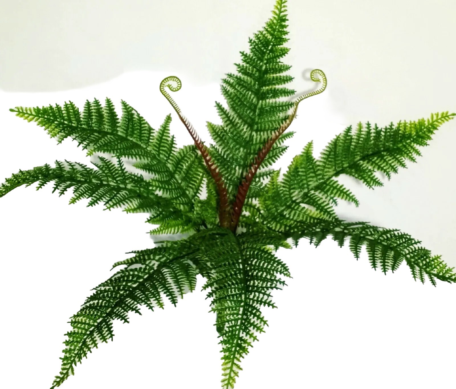 Plastic Fern 17″ Bush Leaf Greenery Foliage Plant Flower In/Outdoor Decor USA