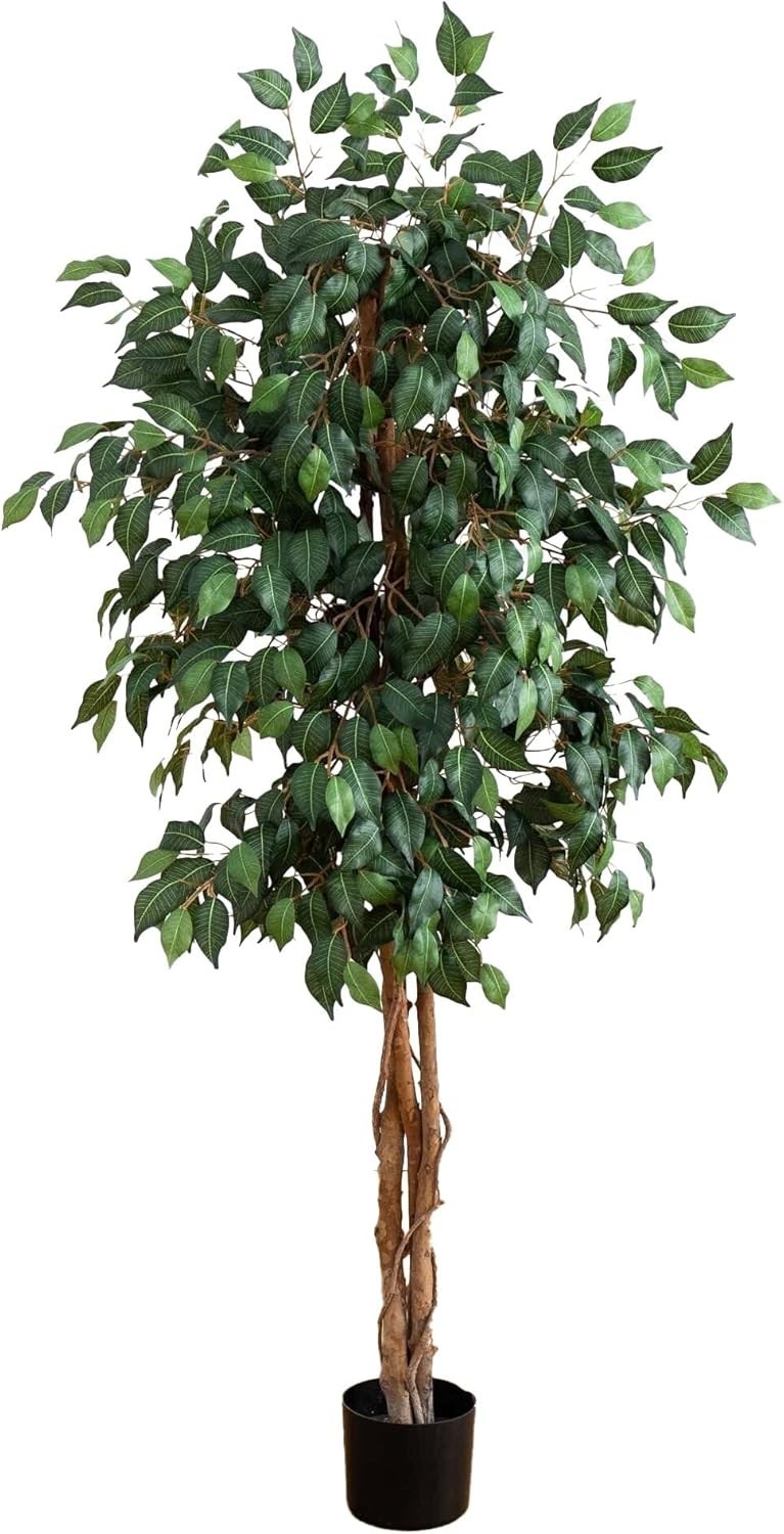 Realistic 5ft Indoor Ficus Tree with Bendable Branches – Perfect for Any Room*