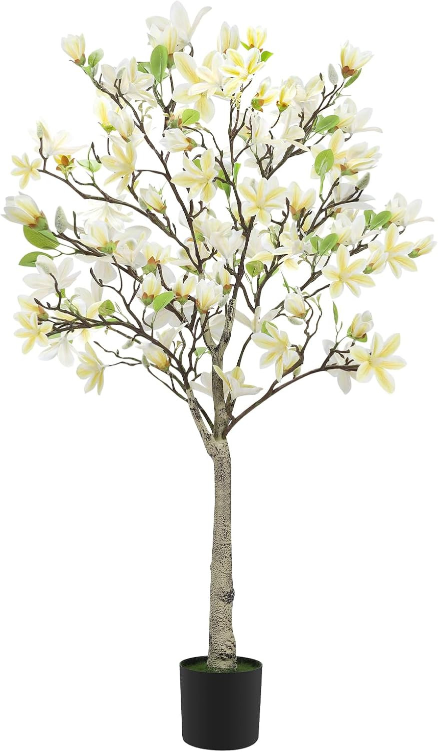 4FT Faux Magnolia Tree – Realistic Indoor/Outdoor Plant for Home Decor