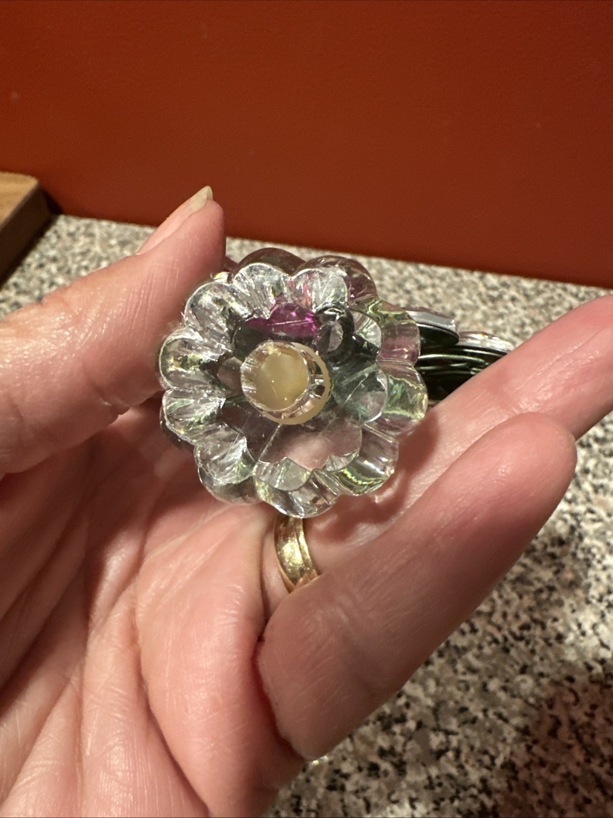 Bouquet Flowers Acrylic And Metal SH7