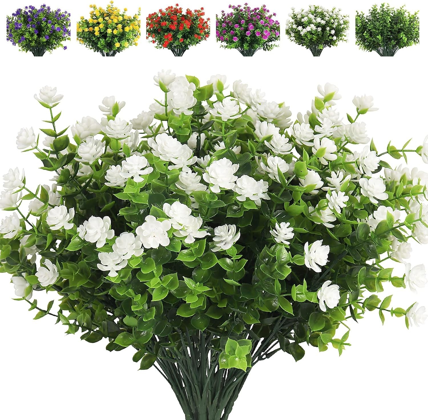 Seasonal White Lotus Flowers – UV Resistant and Perfect for Indoor/Outdoor Use
