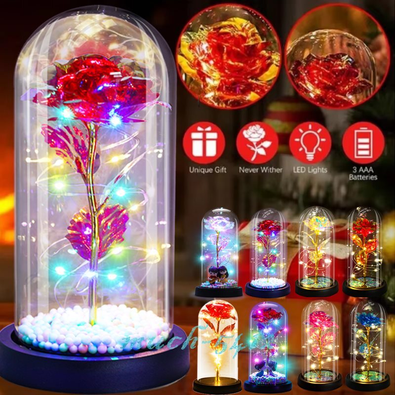 LED Flower Rose Best Gift for Wife Women Her Christmas Girlfriend Birthday Gifts