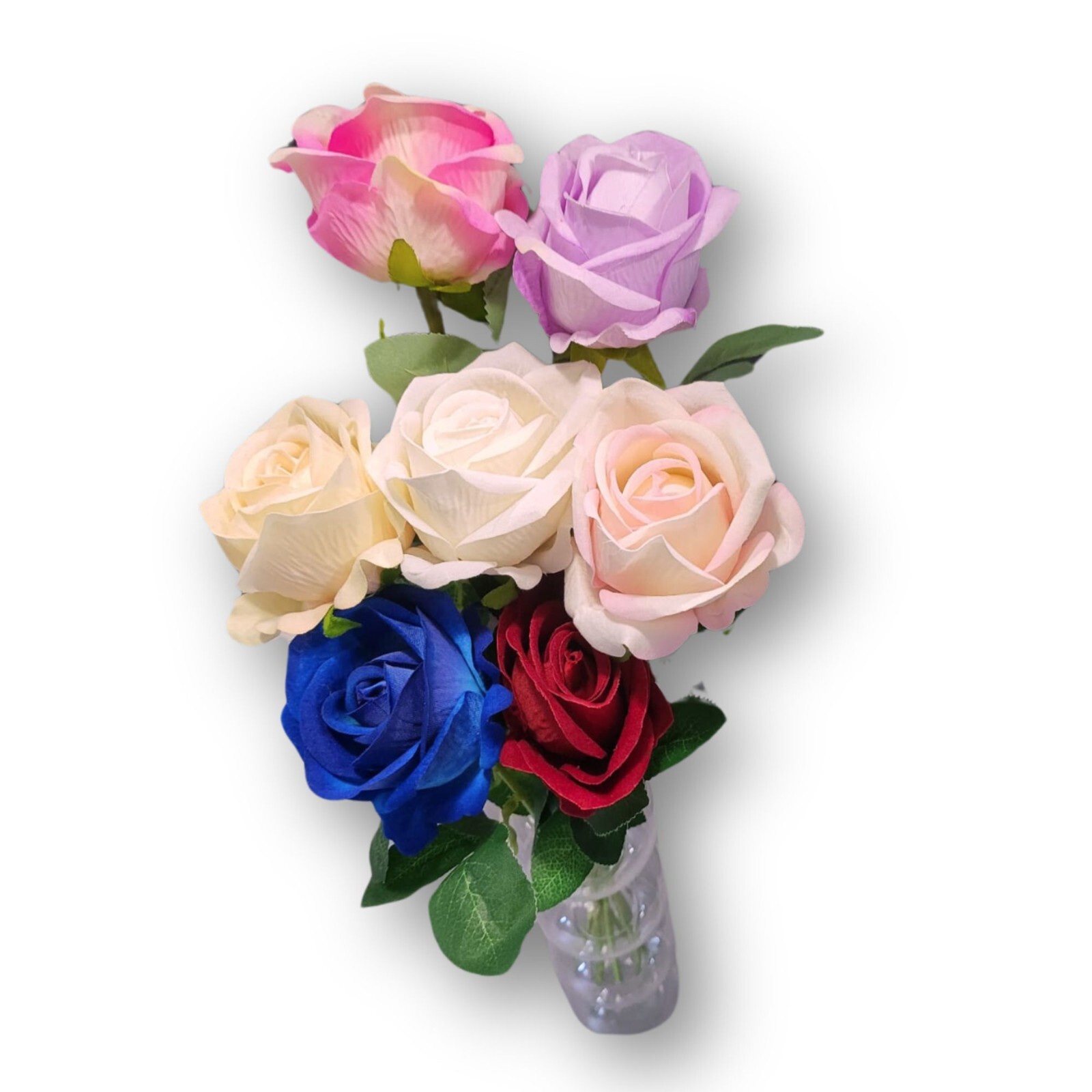 7 Pcs Silk Rose Artificial Floral Flower Wedding, Home Decor, Party, Gift Idea