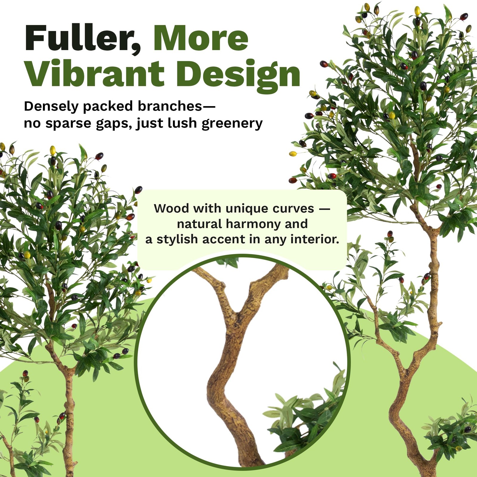 Fake Olive Tree 6.0 Feet – Artificial Plants Indoor, Faux Olive Tree, Fake Tr…