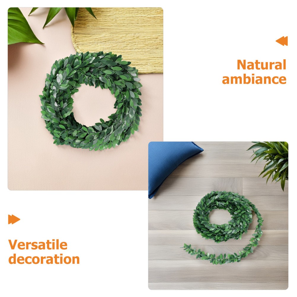 5Pcs Flexible Artificial Green Vine Garland for Party Wedding Ceiling Decor