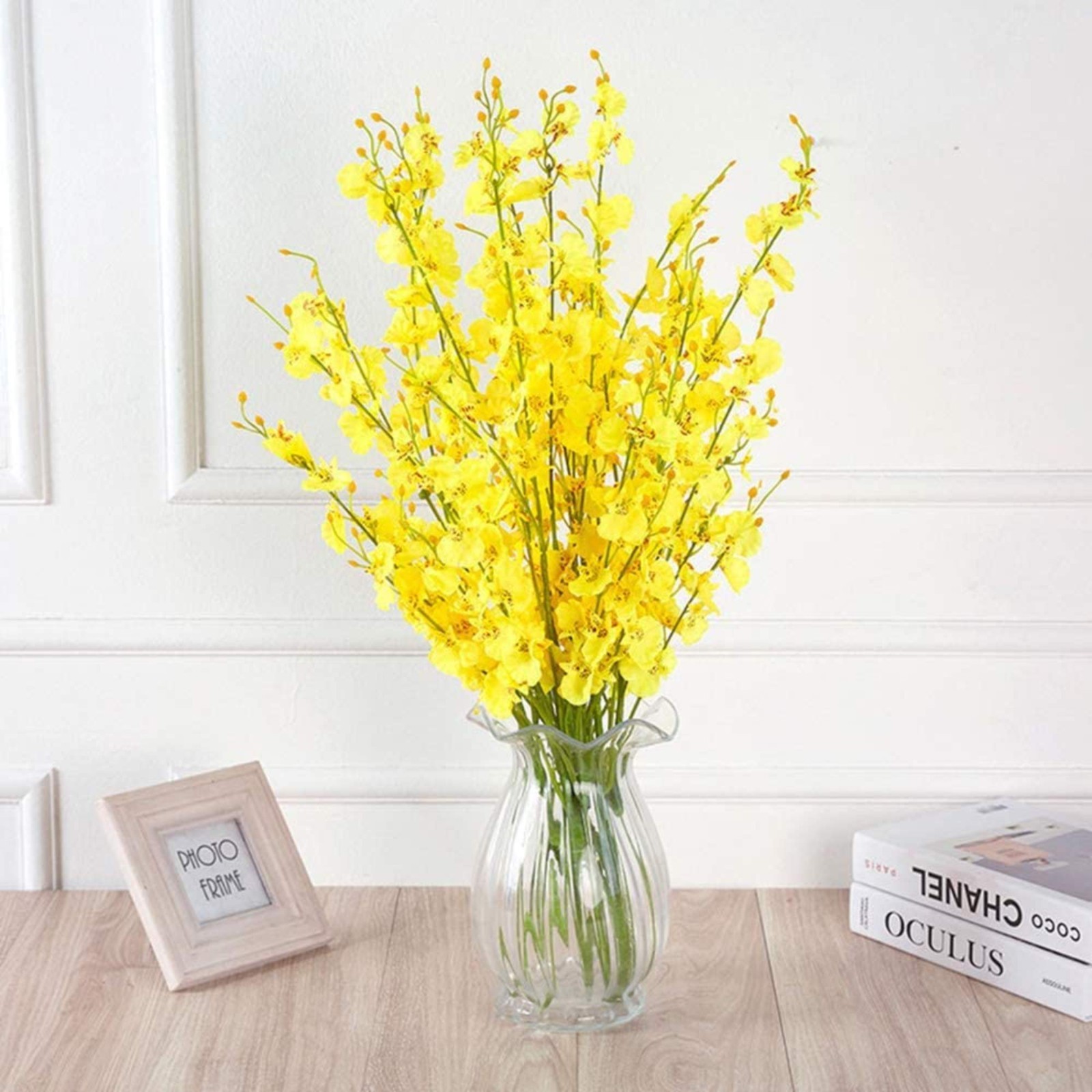 12pcs 37″ Artificial Dancing Lady Orchids Flowers Silk Tall Floral Stems