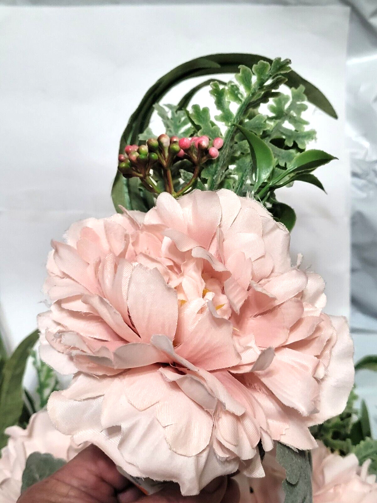 3 Pink Fabric Floral Picks, Blooming Autumn brand
