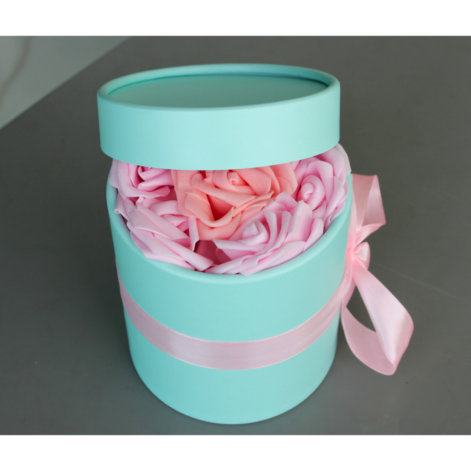 By EverBloom: Deluxe Pastel Box of Lifelike Blooms with Complimentary Fragrance