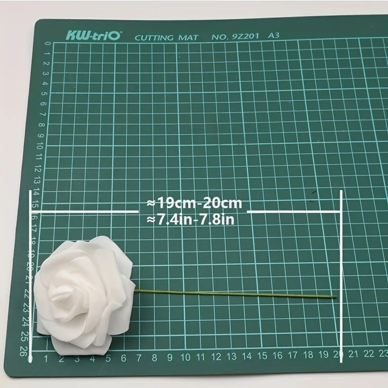 50Pcs Artificial Fake Rose PE Flower Head Wedding Party Garden Home Decor US