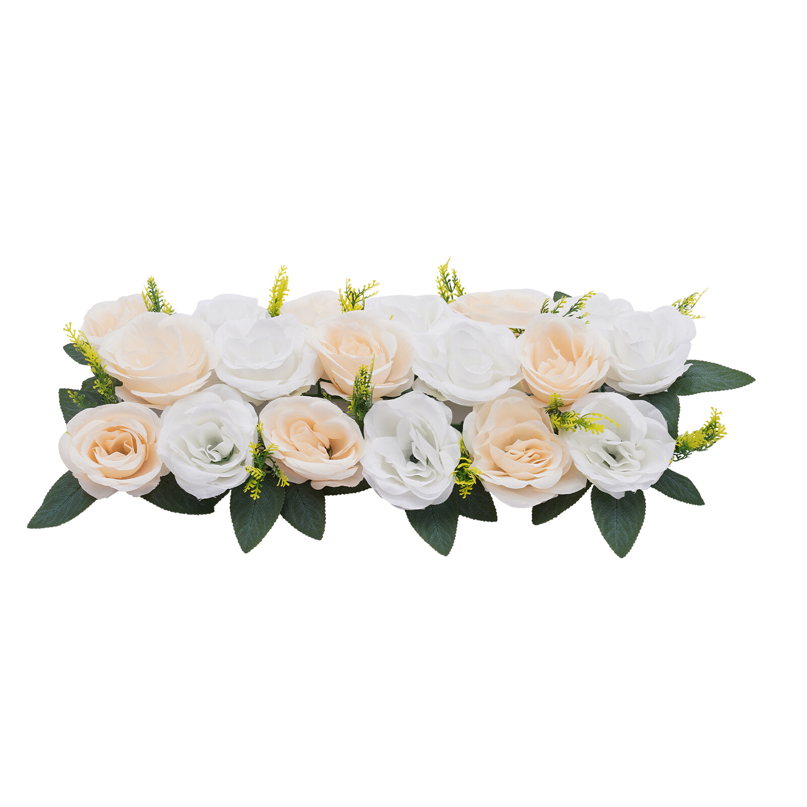 10* White Wedding Dining Table Artificial Rose Flower Centerpieces 50*25 cm