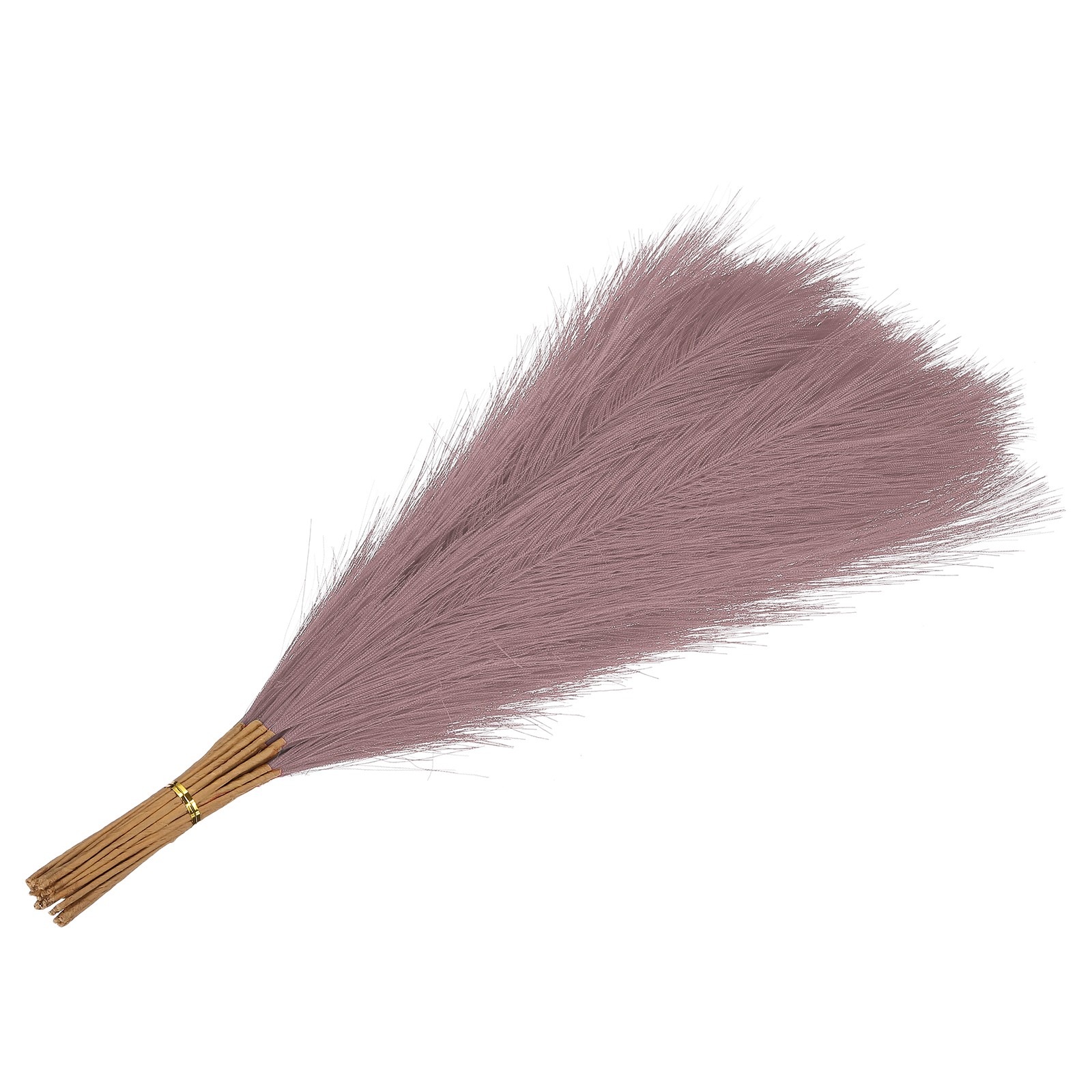 17.7in Pampas Grass Decor 30pcs Artificial Grass Bulk Fluffy Faux Dried Purple