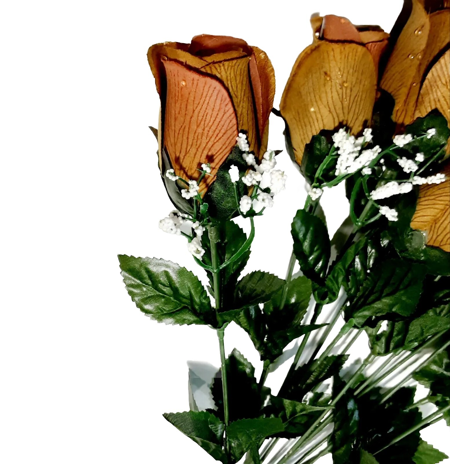 Sage Green 14-Rose 21″ Bush Victorian Microfiber Silk Flower Home Decors Crafts
