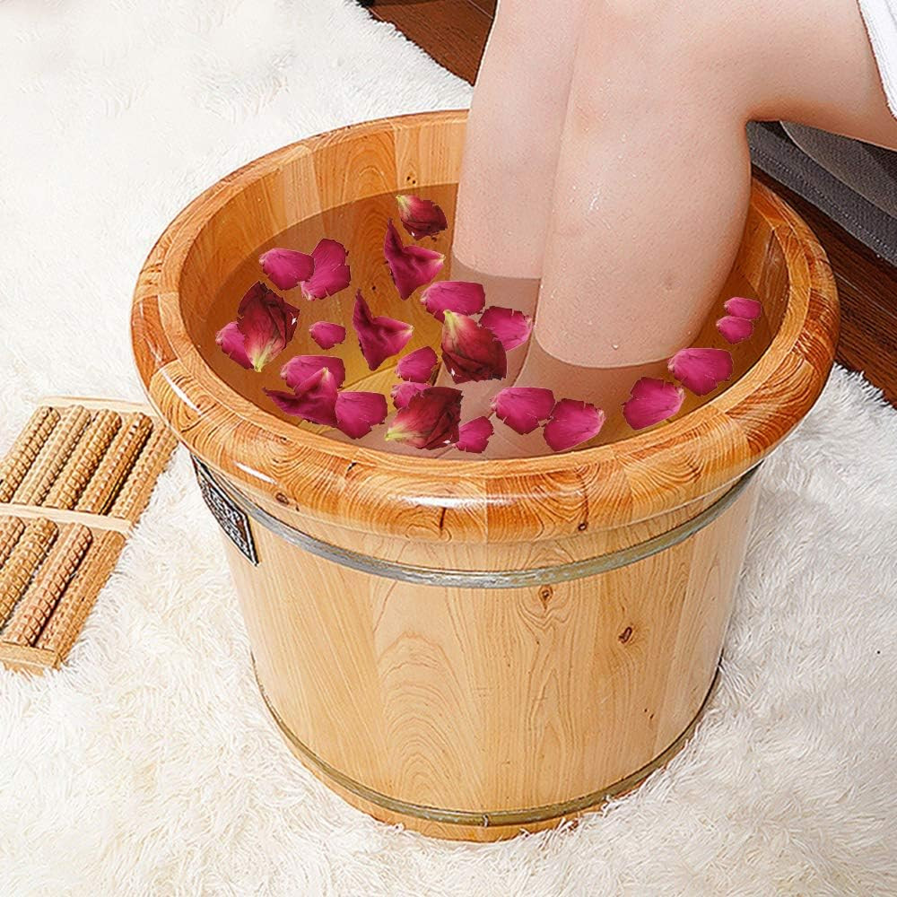 150 Grams/ 5.3 OZ Natural Real Red Rose Flower Petals Dried Rose Petal for Weddi