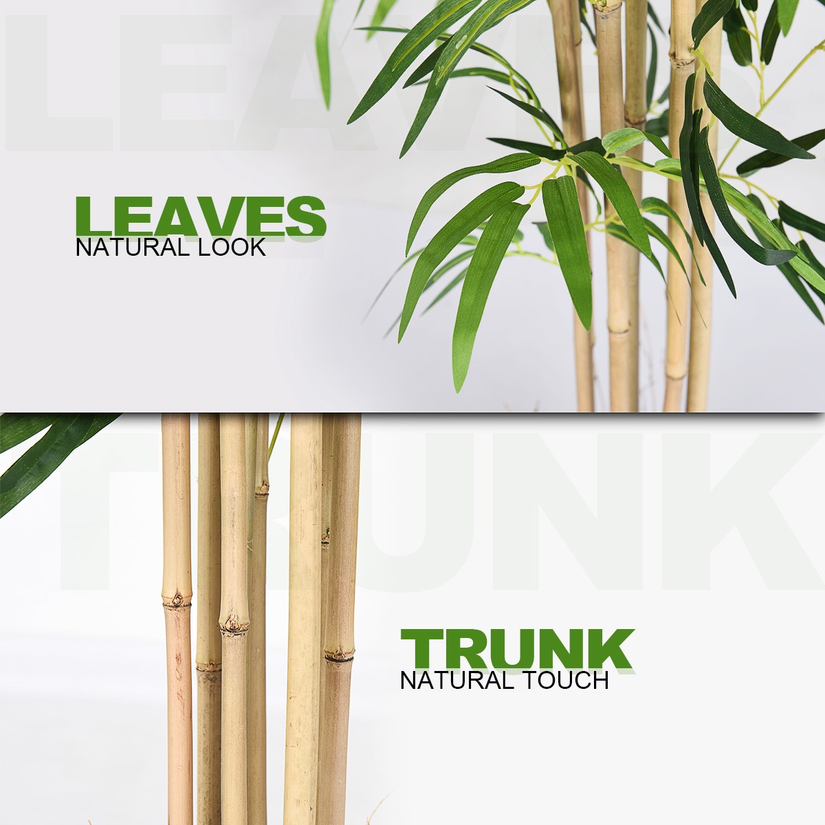 5-Ft Artificial Bamboo Silk Tree w/ Base Indoor-Outdoor Home Decorative Planter