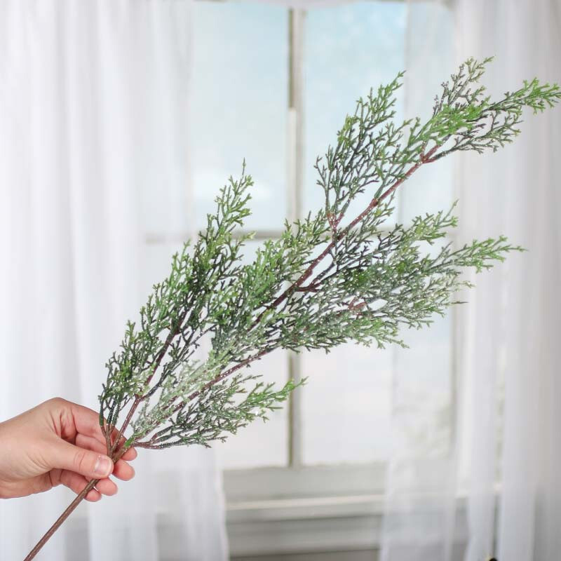 Factory Direct Craft 35 Inch Sparkling Artificial Cedar Embellishing Spray