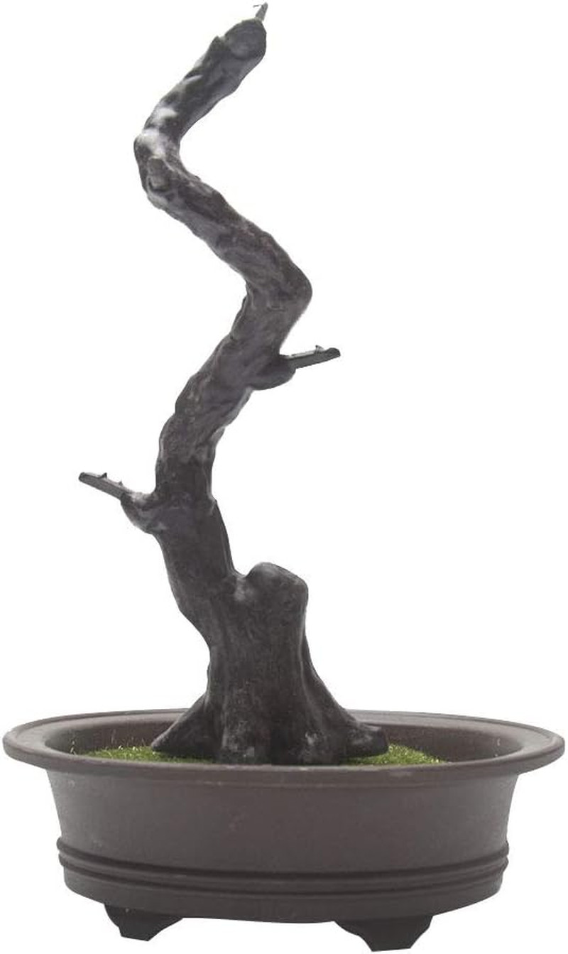Artificial Bonsai Pine Tree, 11Inch Faux Potted Plant Desk Display Fake