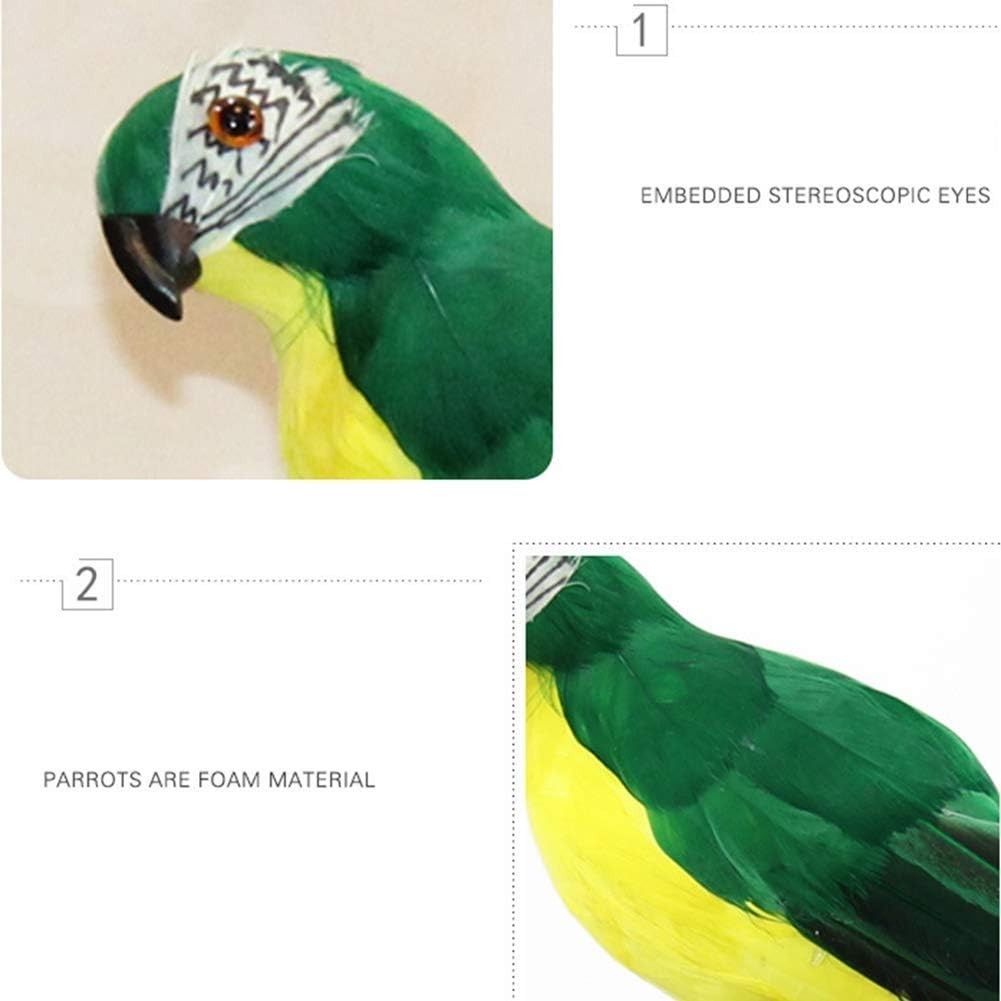 Colorful Life-Size Foam Parrot – Charming Eco-Friendly Home & Garden Accent