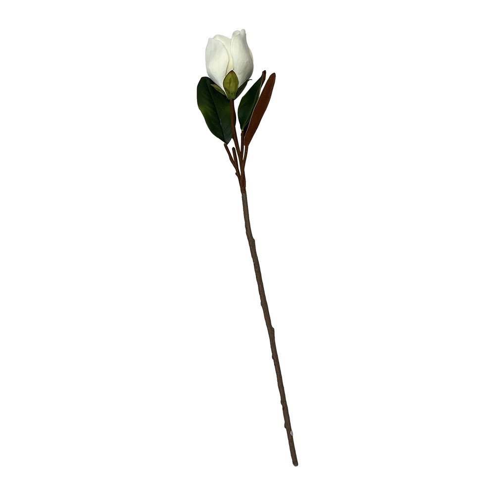 12 Pcs 32″ Real Touch Magnolia Stem Artificial Magnolia Flower Silk Floral