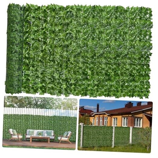 Faux Ivy Privacy Fence Screen 8PCS 20 x 20 Inch Artificial Faux 80×40 inches
