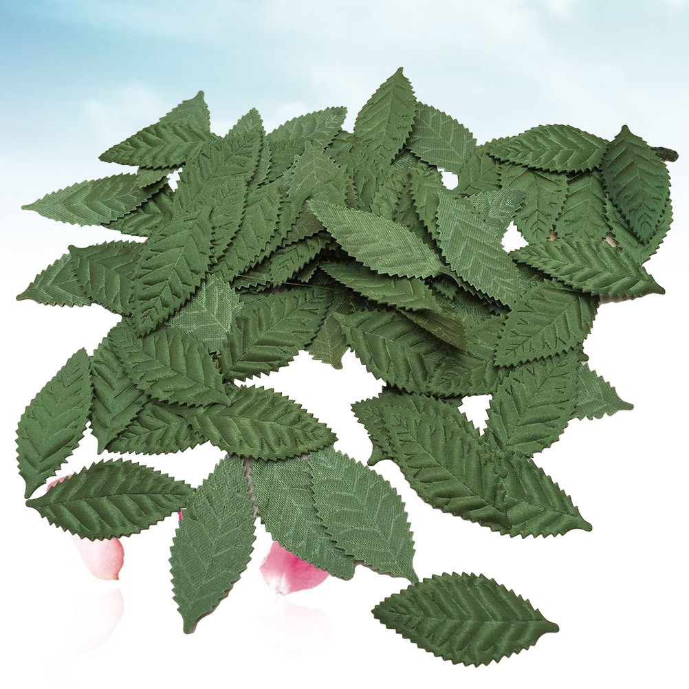 100 Pcs Fabric Artificial Silk Leaf DIY Garland for Wedding Party Decoration